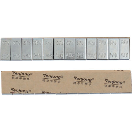 Грузик адгезивный на литой диск Сталь Perfect короткий Venjong 60гр (12*5гр) уп 100шт  