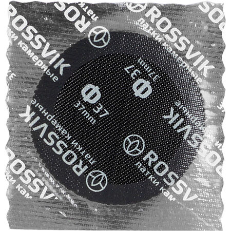 Заплата  камерная Ф-37  ROSSVIK 37 мм  уп 200 шт  